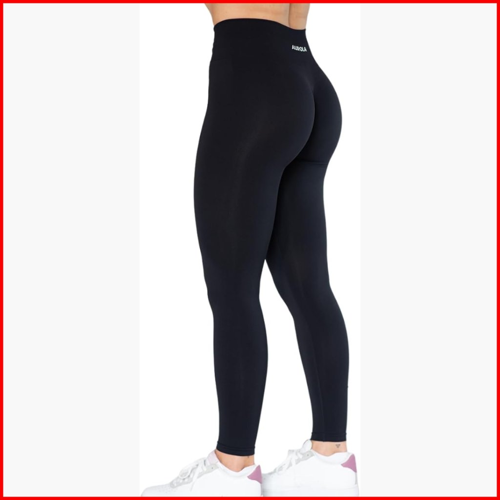 High Waist Seamless Leggings 25" Inseam Tummy Control Workout Fitness